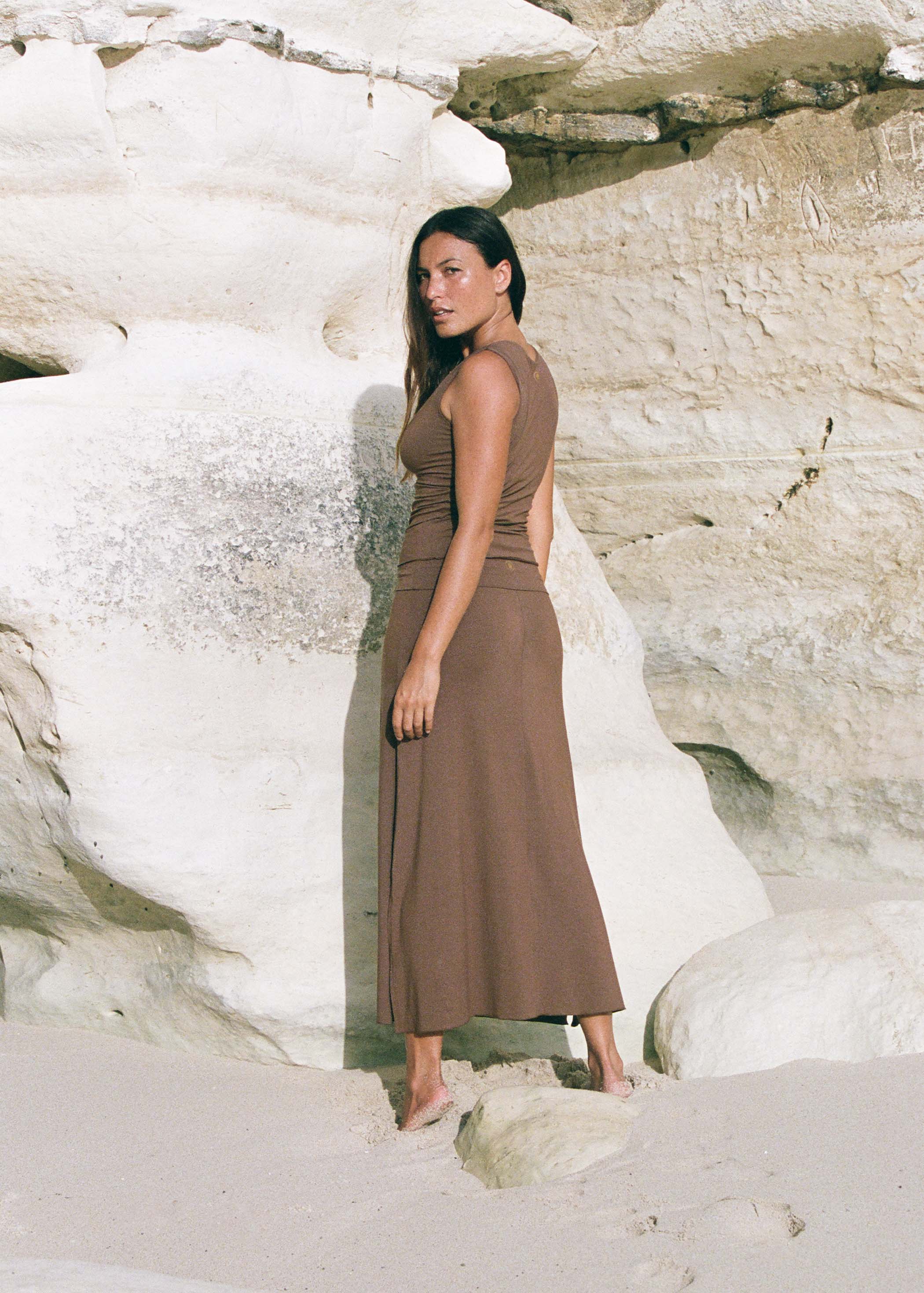 Agni Skirt Chocolate